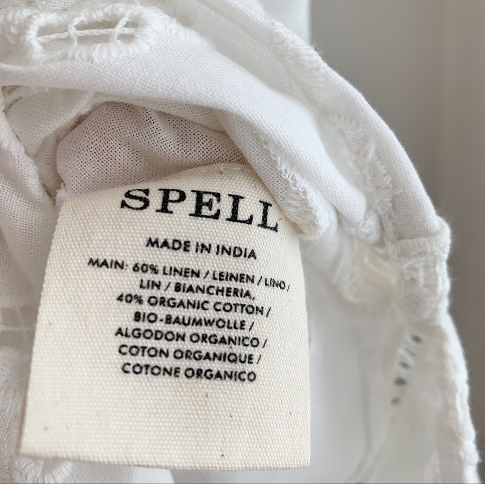 Spell Love Note Broderie Gown Dress Star White - Picture 16 of 16